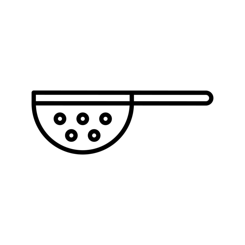 Sieve Line Icon vector