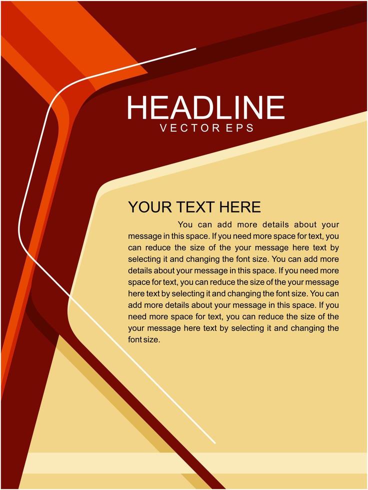 flyer design layout or brochure template vector