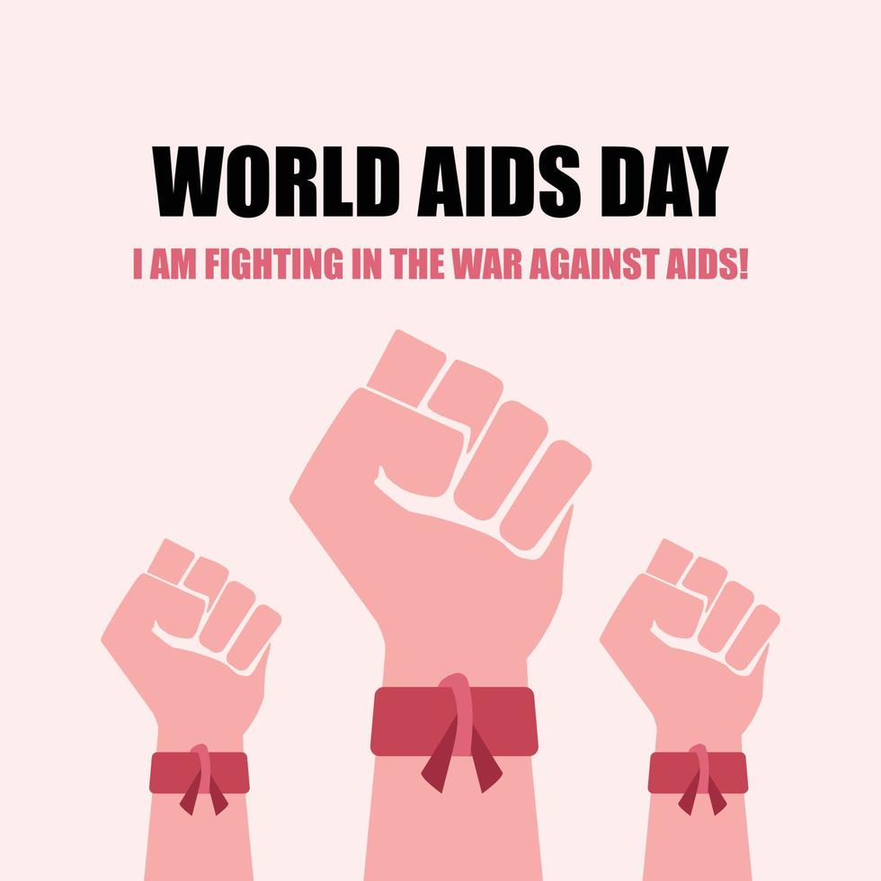 World Aids Day concept. Aids Awareness. Holiday concept. Template for background, banner, card, and poster. vector