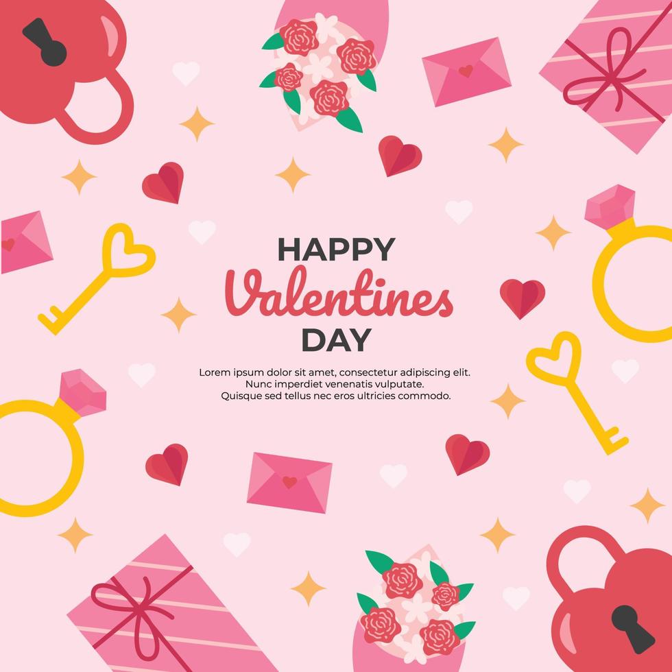 Valentine Day Background vector