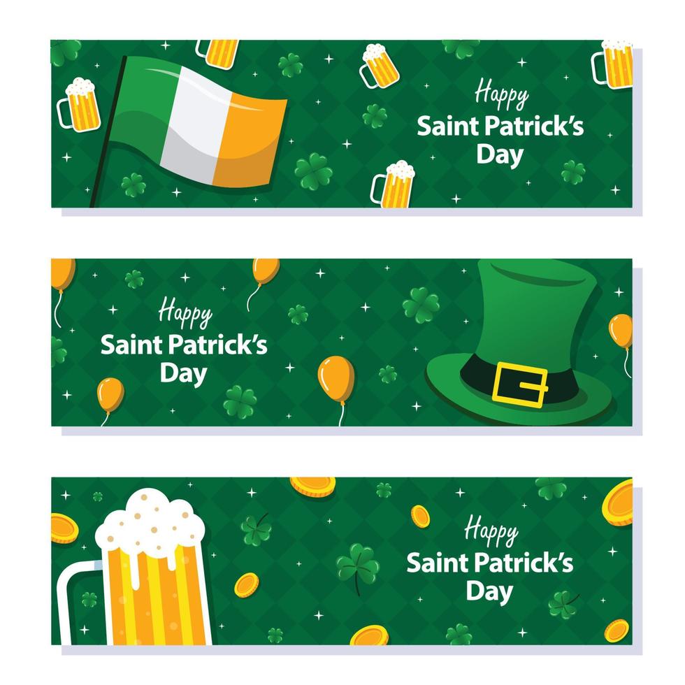Saint Patrick's Day Element Banner vector