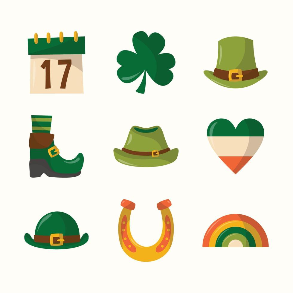 St Patrick's Day Hat Element Icon vector