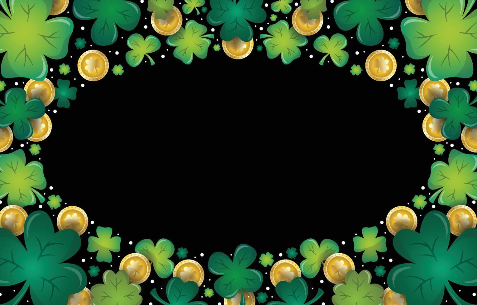 St Patrick's Day Shamrock Clover Background vector