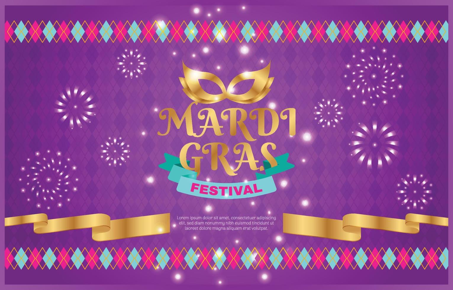 fondo de mardi gras vector