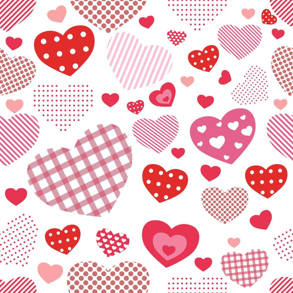 Seamless Pattern Valentine's Background vector