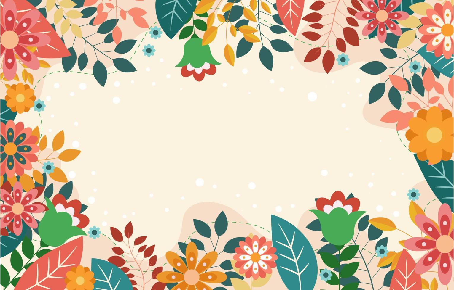 Beautiful Floral Spring Background vector