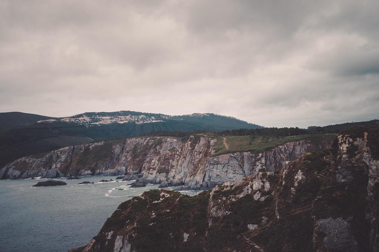 vista de la línea de la costa foto