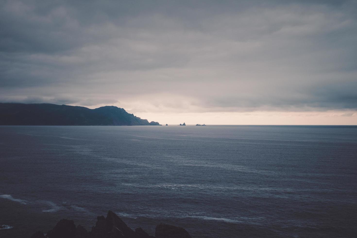 vista de la línea de la costa foto