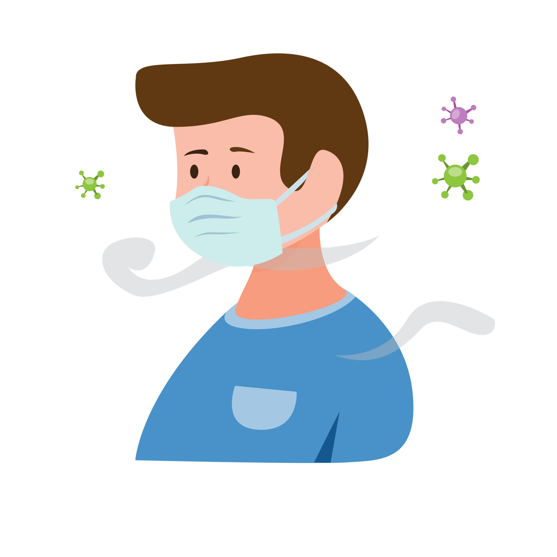 man wearing mask due to infection of virus and pollution. Human in medical mask protect against disease prevention. cartoon flat illustration vector 4595214 Vector Art at Vecteezy man wearing mask due to infection of virus and pollution. Human in medical mask protect against disease prevention. cartoon flat illustration vector 4595214 Vector Art at Vecteezy