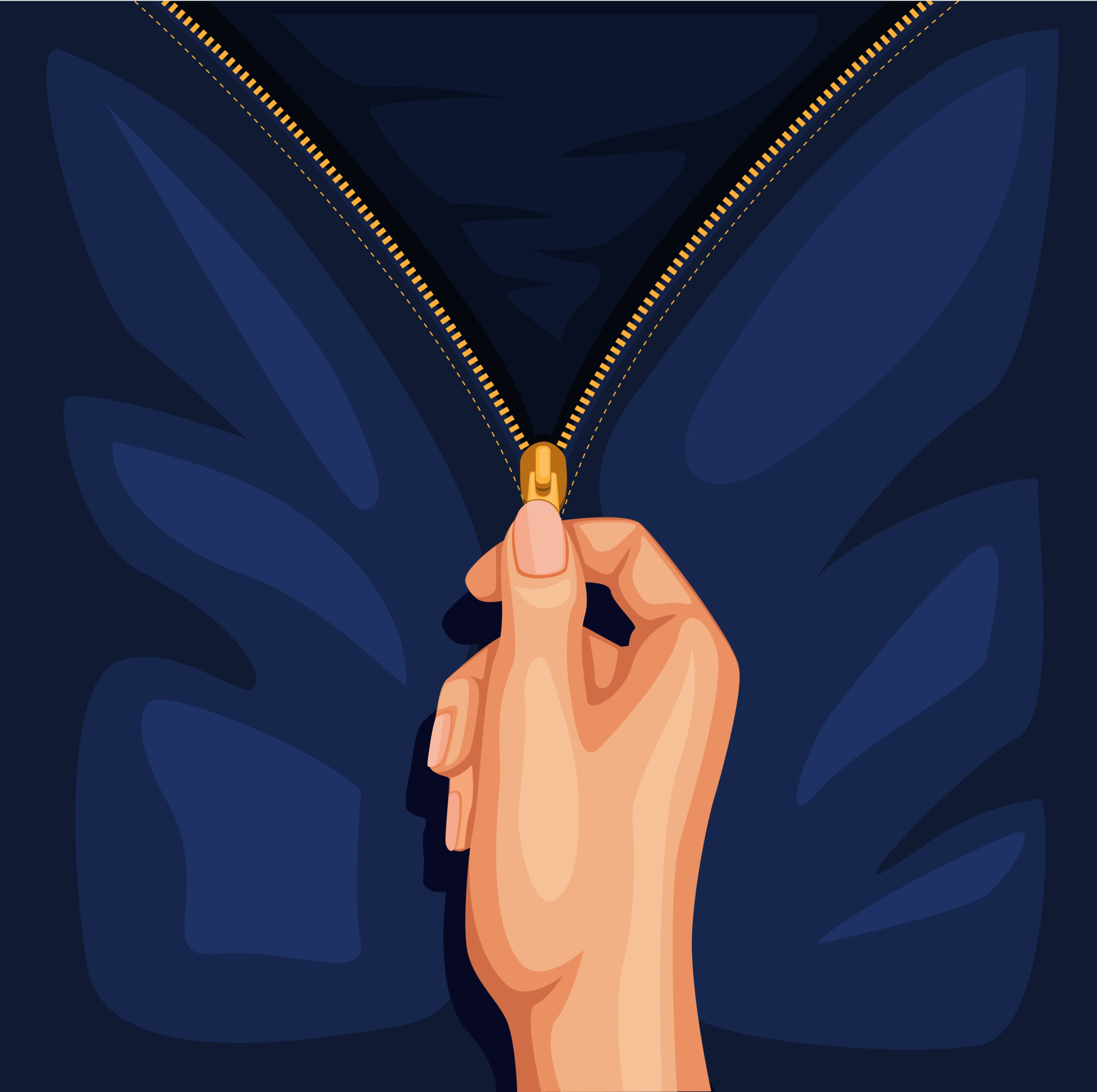 Hand open zip clothing. jeans or jacket symbol concept in cartoon illustration vector 4595288 Vector Art at Vecteezy Hand open zip clothing. jeans or jacket symbol concept in cartoon illustration vector 4595288 Vector Art at Vecteezy