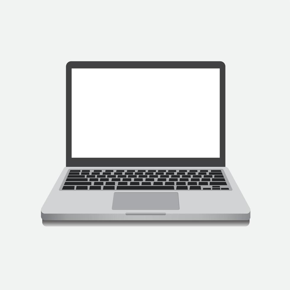 Modern notebook mockup template illustration icon vector