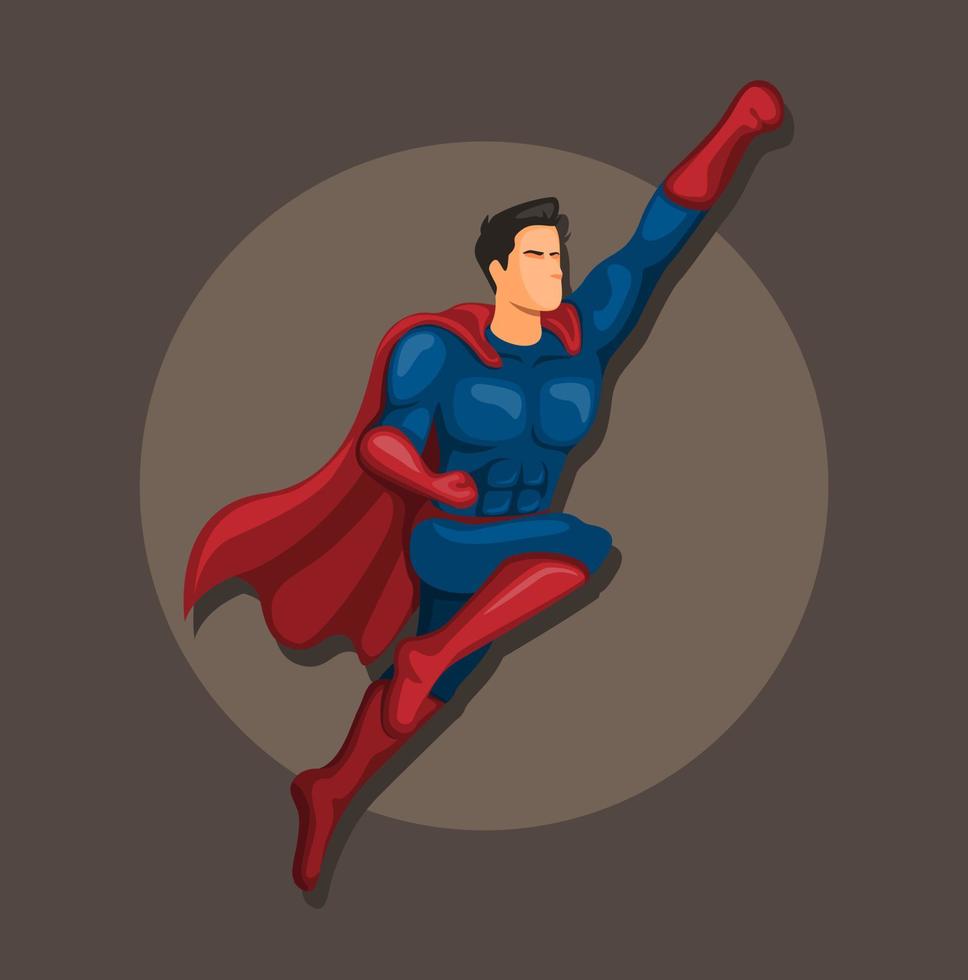 Superhero fly character concept in cartoon illustration vector 4595798  Vector Art at Vecteezy