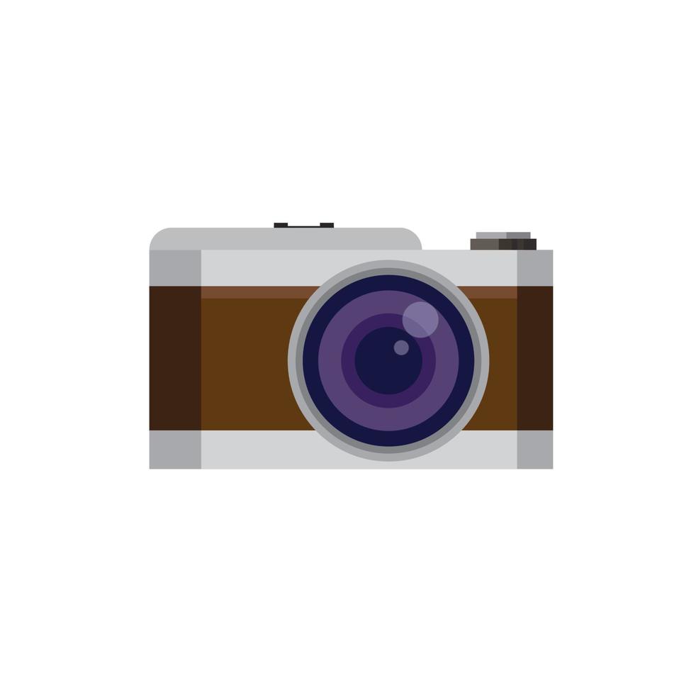 mirrorless camera flat illustration design vector