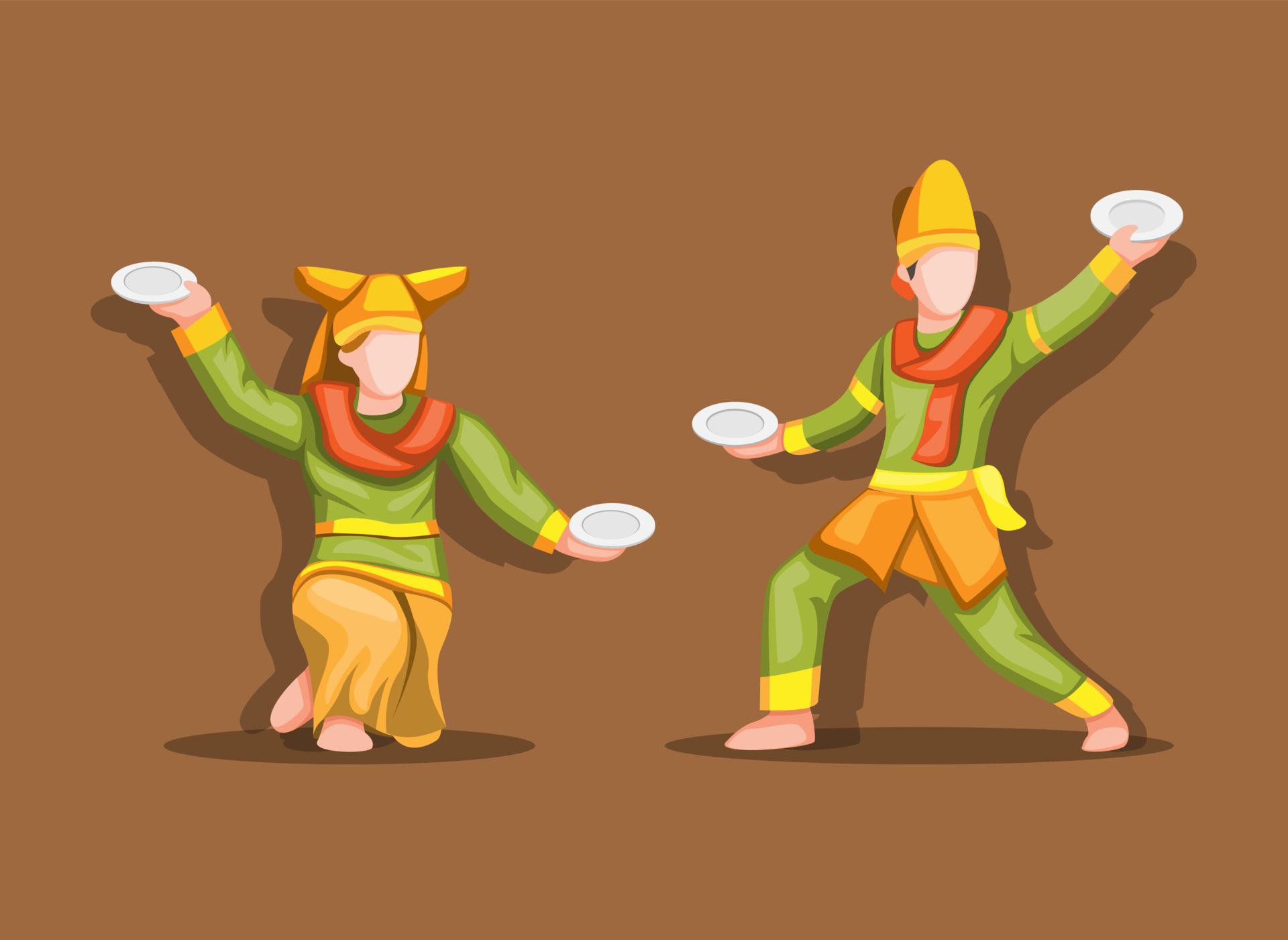 Tarian Piring aka Plate Dance is traditional dance from The Minangkabau