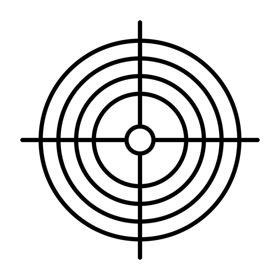 Objective Line Icon 4596522 Vector Art at Vecteezy