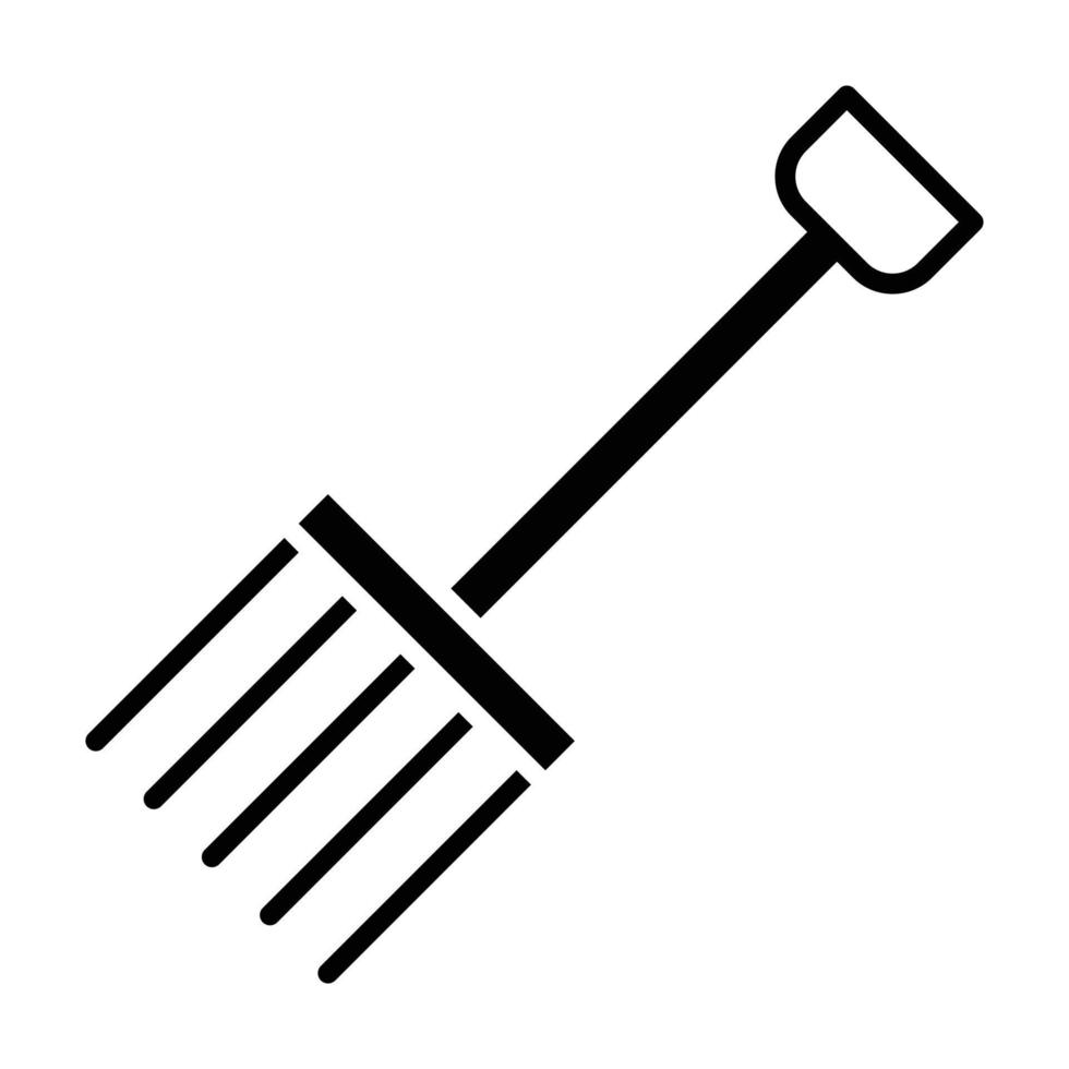 Farm Fork Glyph Icon vector