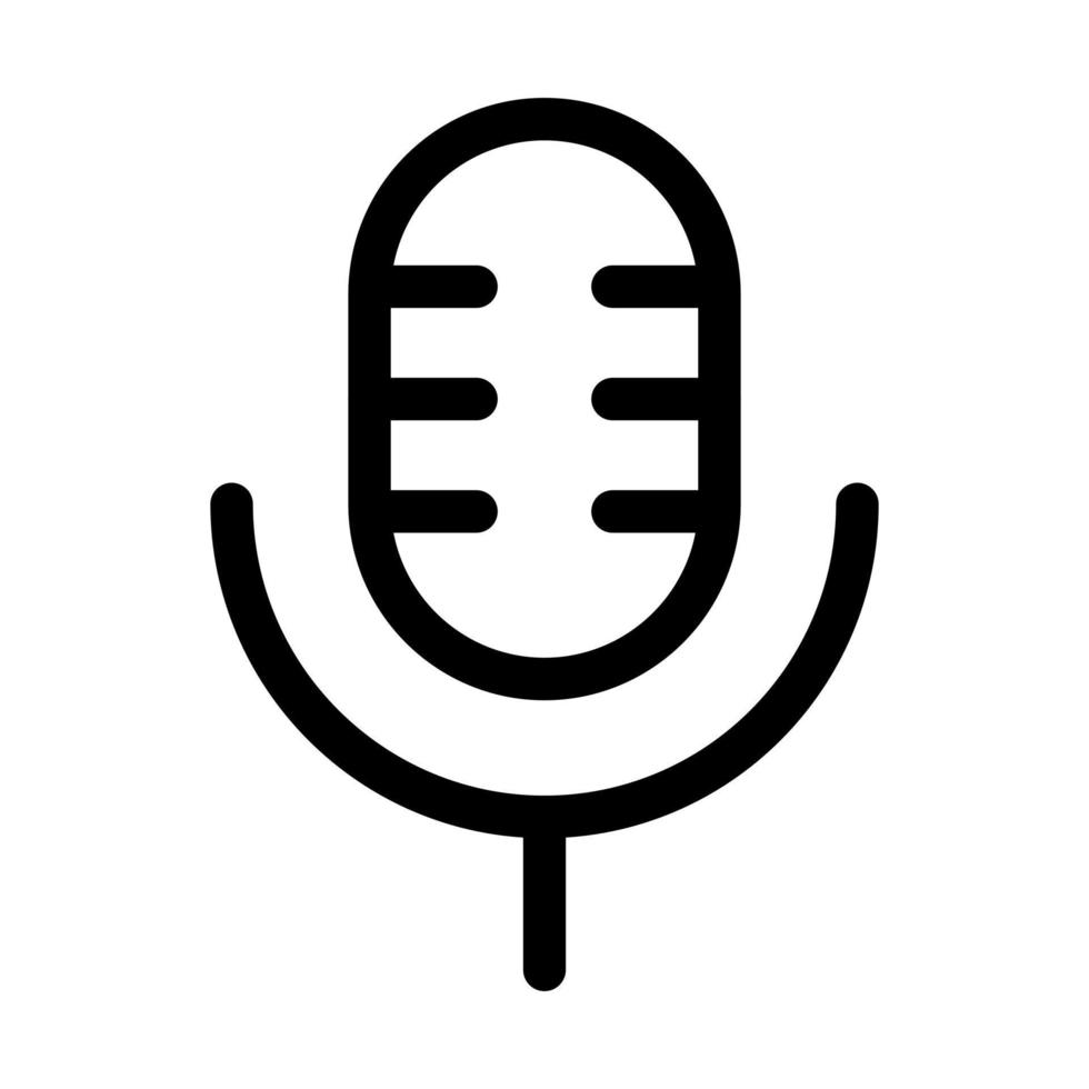 Microphone Line Icon vector
