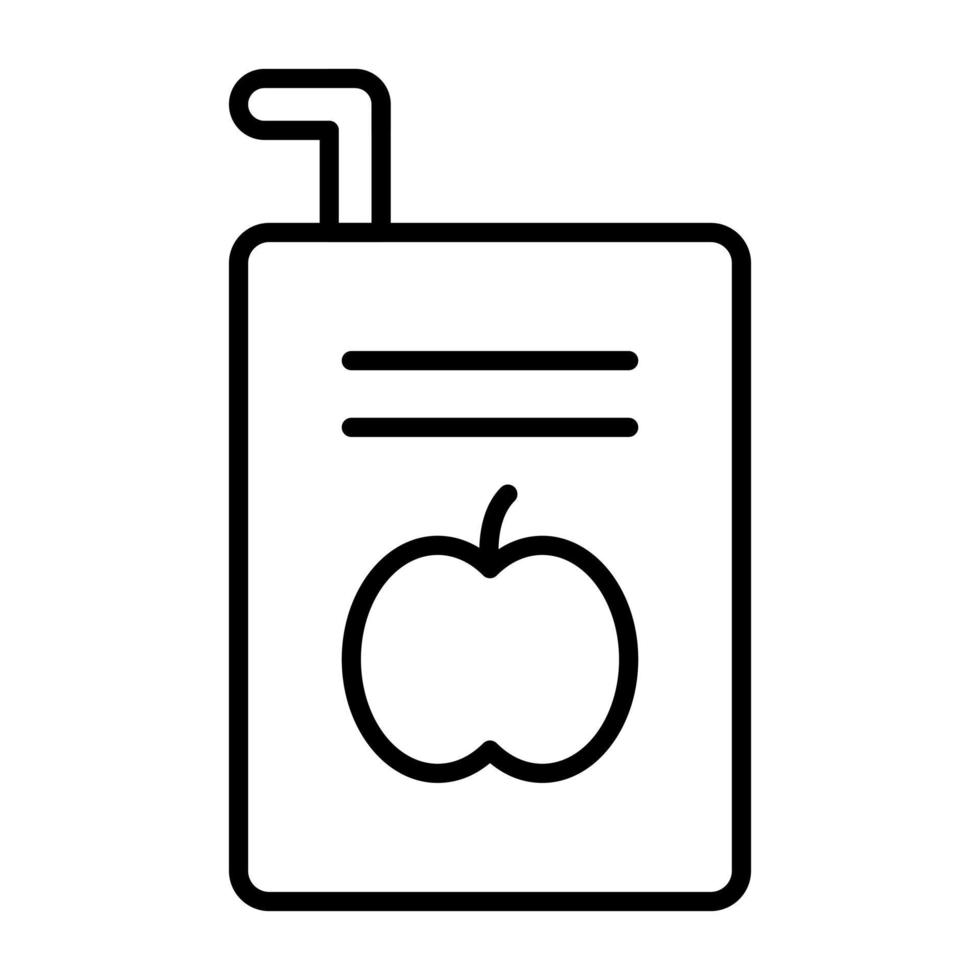 Juice Line Icon vector