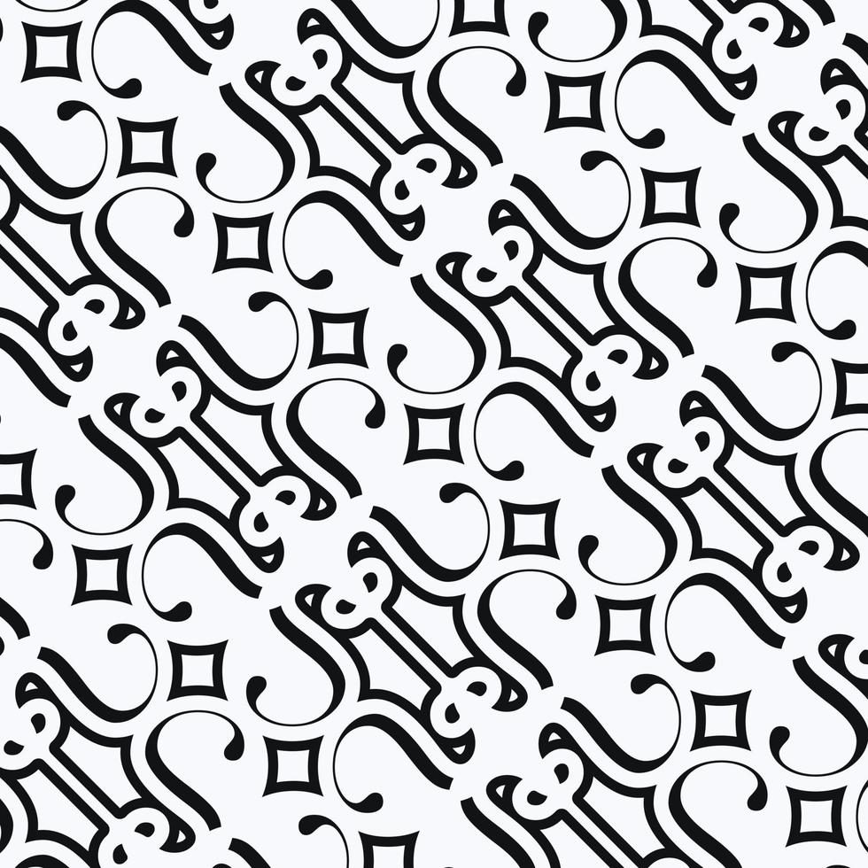 Seamless Pattern Geometric Line Ornament vector