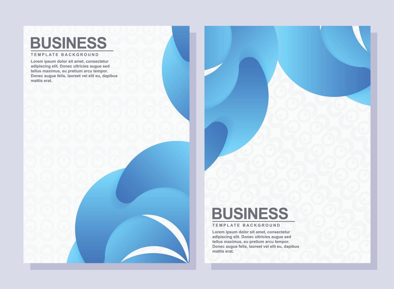 Cover set with abstract wave background vector