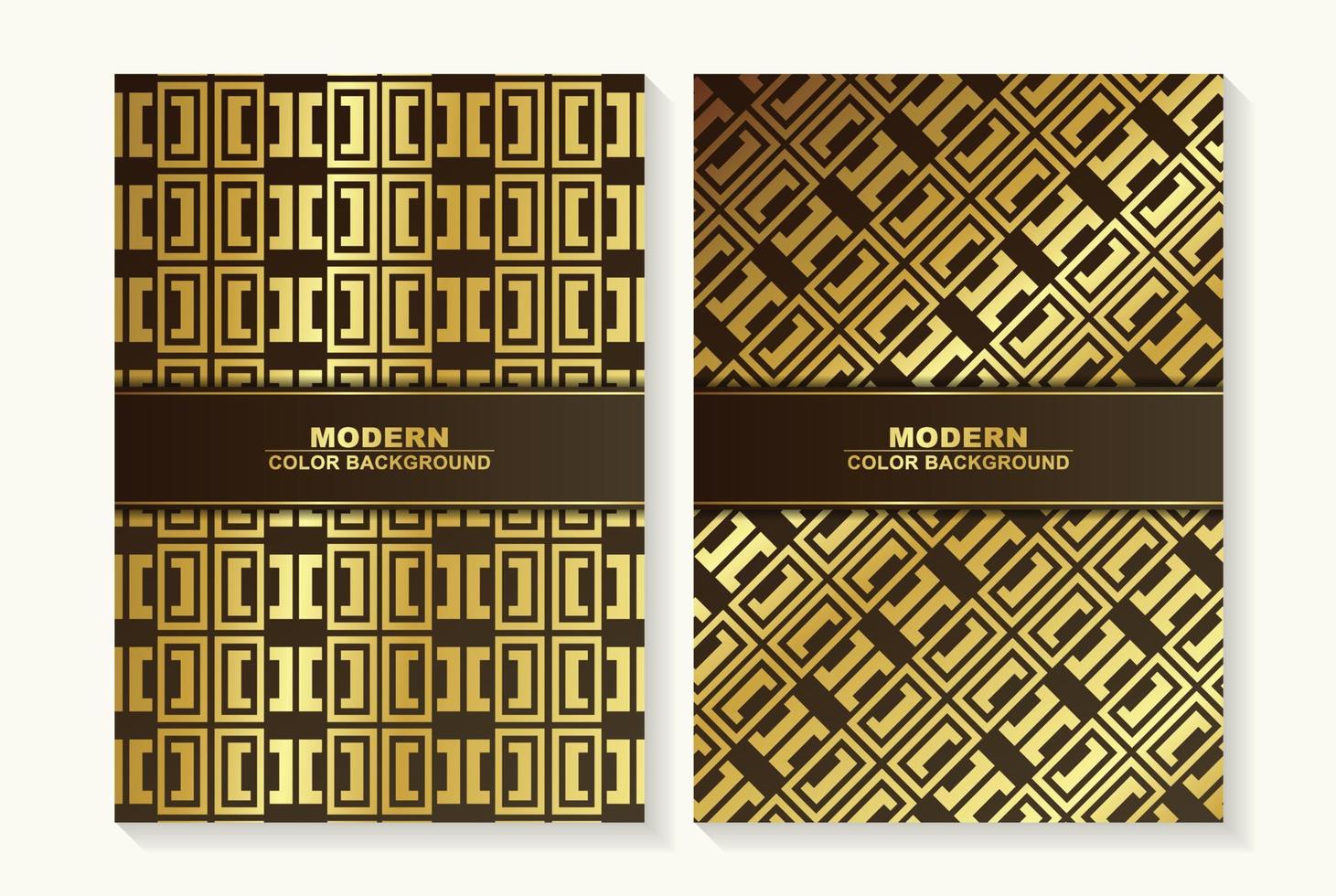 Minimal Cover in Gold. Vector Geometric Abstract Poster Design.