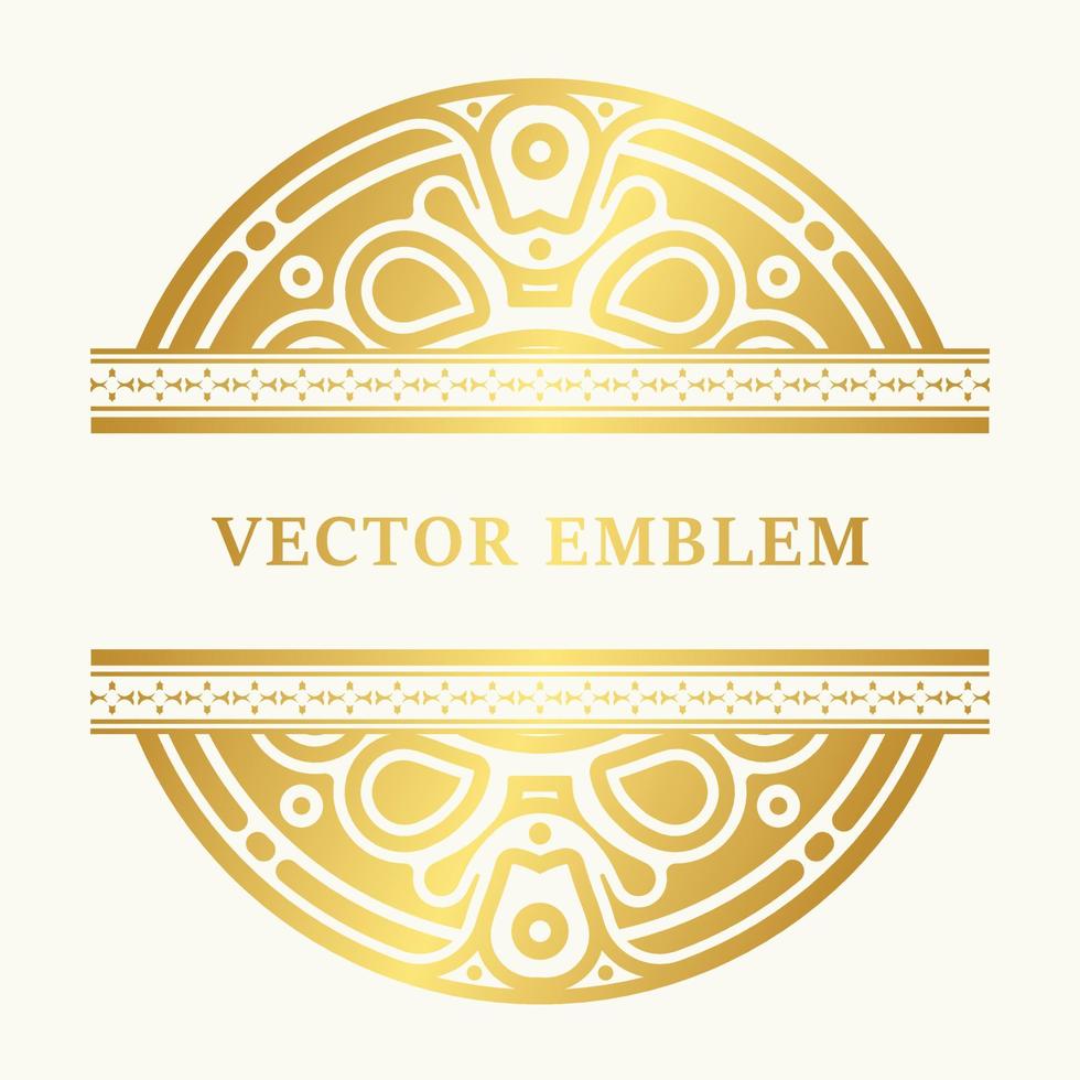 Luxury Logo template flourishes calligraphy elegant ornament lines vector