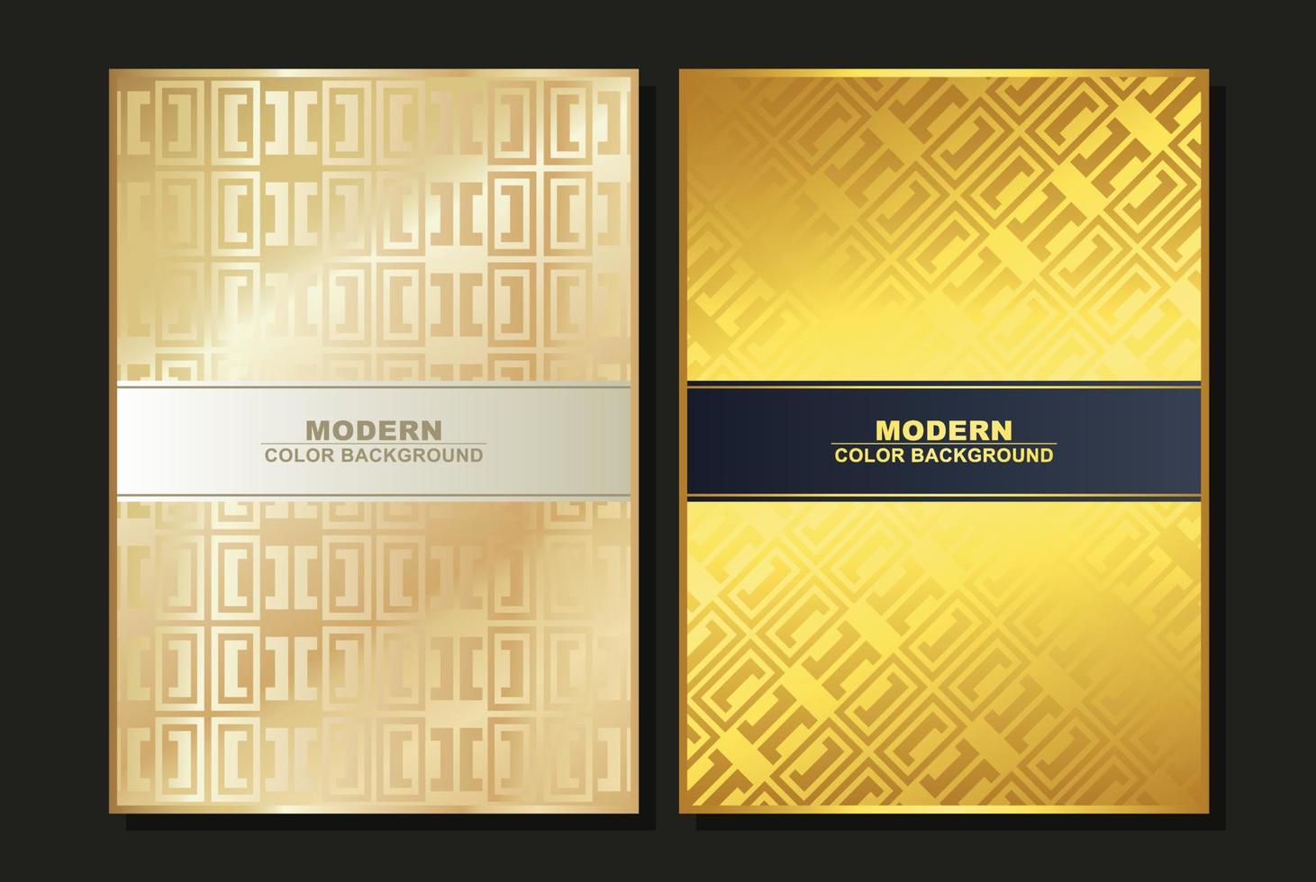 Minimal Cover in Gold. Vector Geometric Abstract Poster Design.