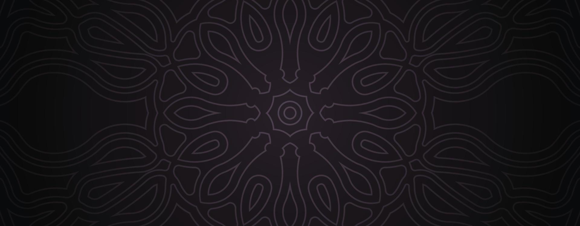 dark ethnic seamless pattern template vector