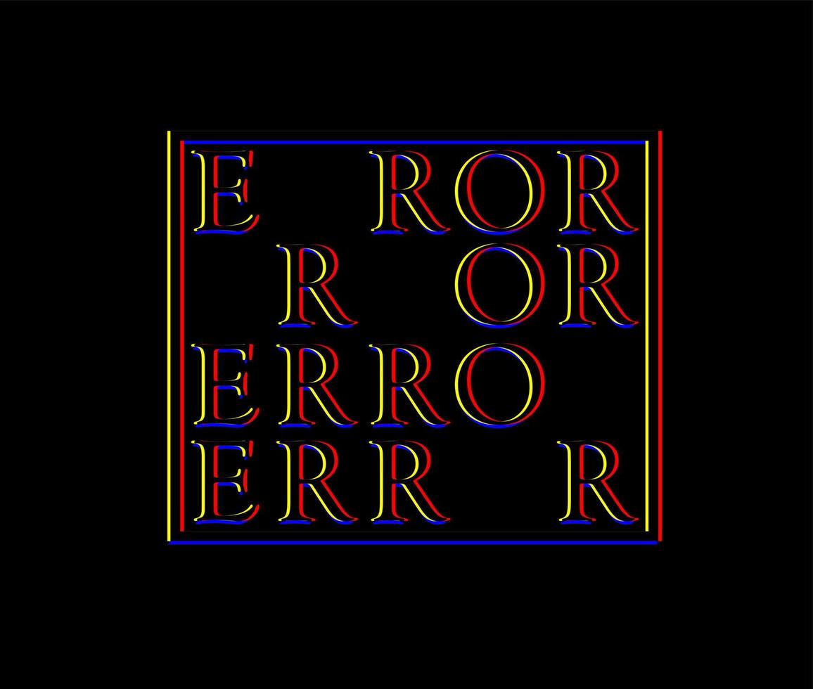 icono de logotipo de tipo de error vector