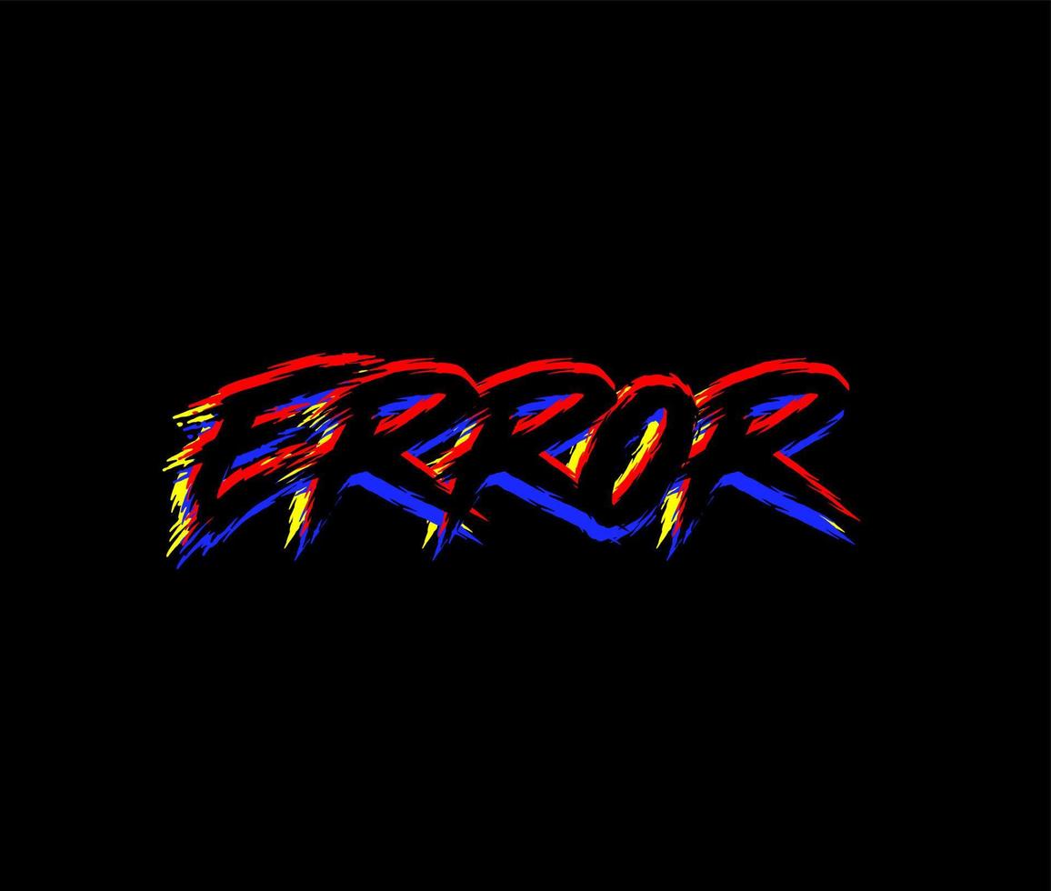 icono de logotipo de tipo de error vector