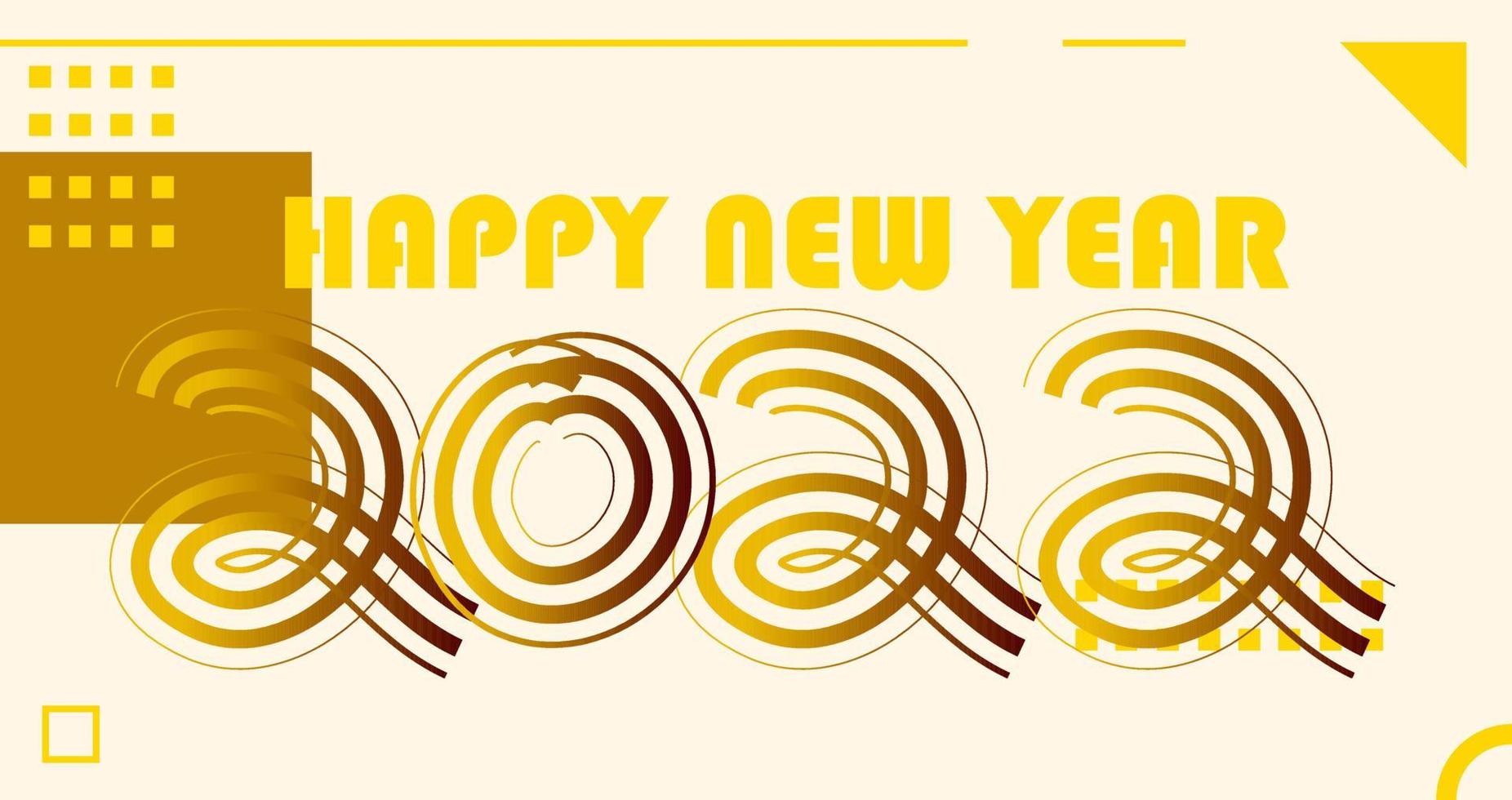 happy new year 2022 vector illustration