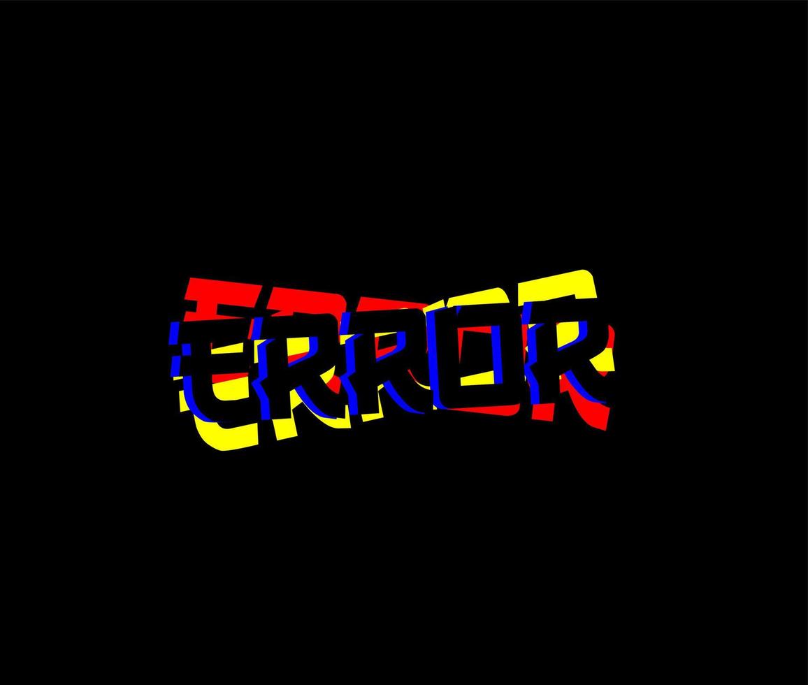 icono de logotipo de tipo de error vector