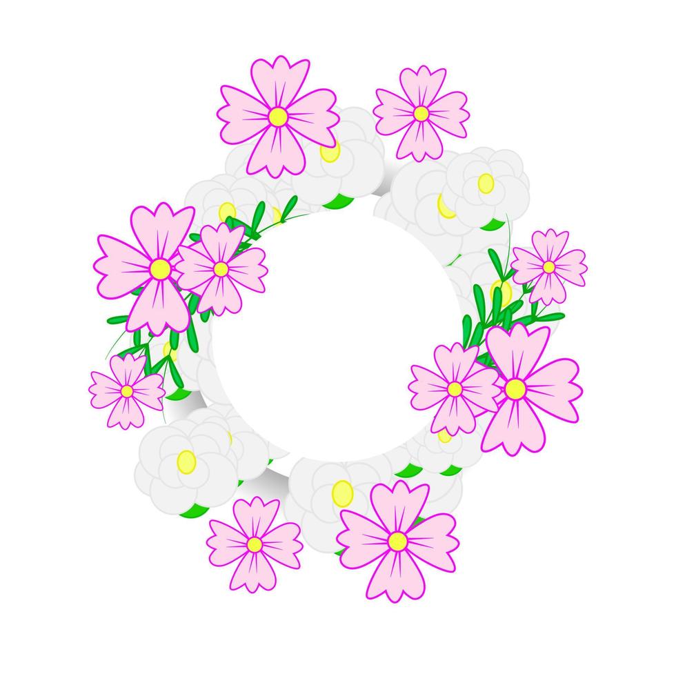 Ilustración de vector de adorno de flor