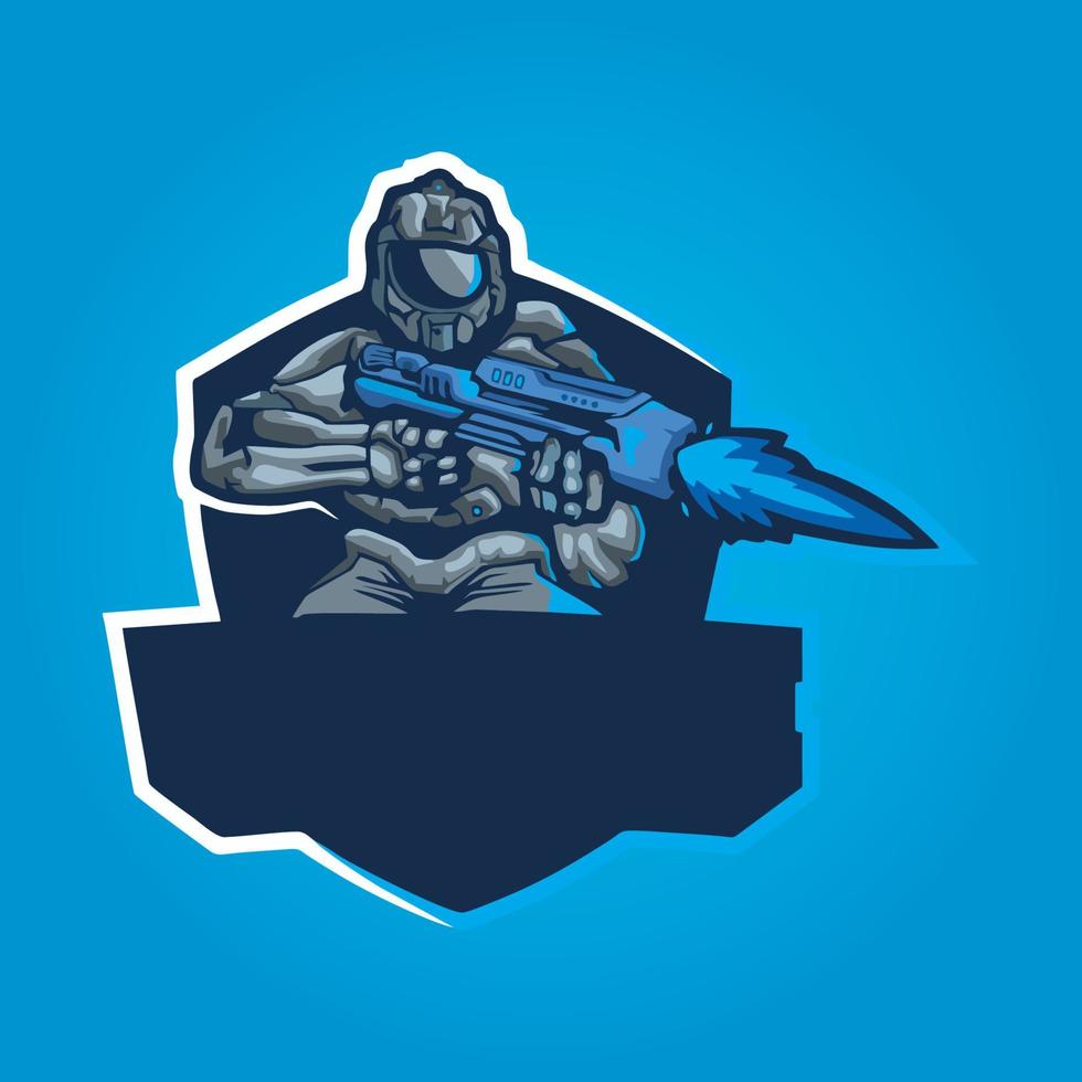 gamer mascot logo design vector, gamer illustration for sport team. modern illustrator concept style for badge vector