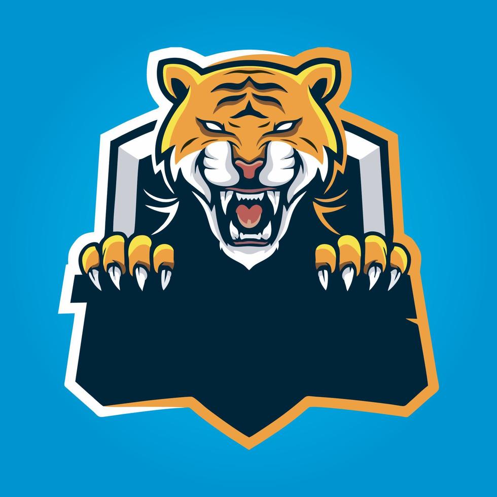 vector de diseño de logotipo de mascota de jugador, ilustración de jugador para equipo deportivo. estilo moderno del concepto del ilustrador para la insignia