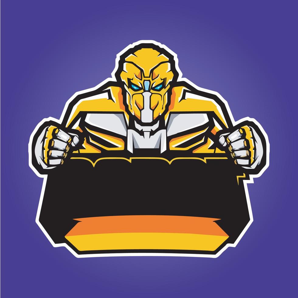 gamer mascot logo design vector, gamer illustration for sport team. modern illustrator concept style for badge vector