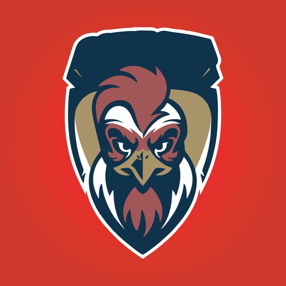 vector de diseño de logotipo de mascota de jugador, ilustración de jugador para equipo deportivo. estilo moderno del concepto del ilustrador para la insignia