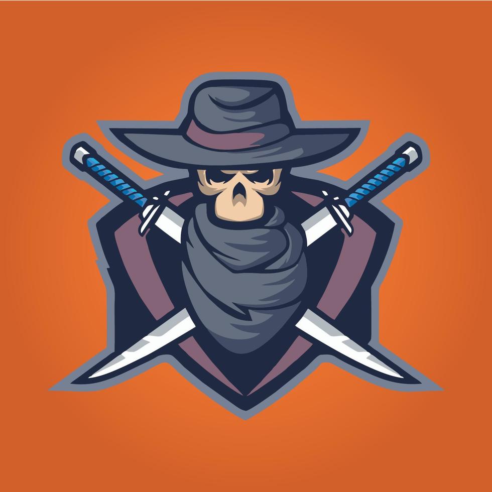 gamer mascot logo design vector, gamer illustration for sport team. modern illustrator concept style for badge vector