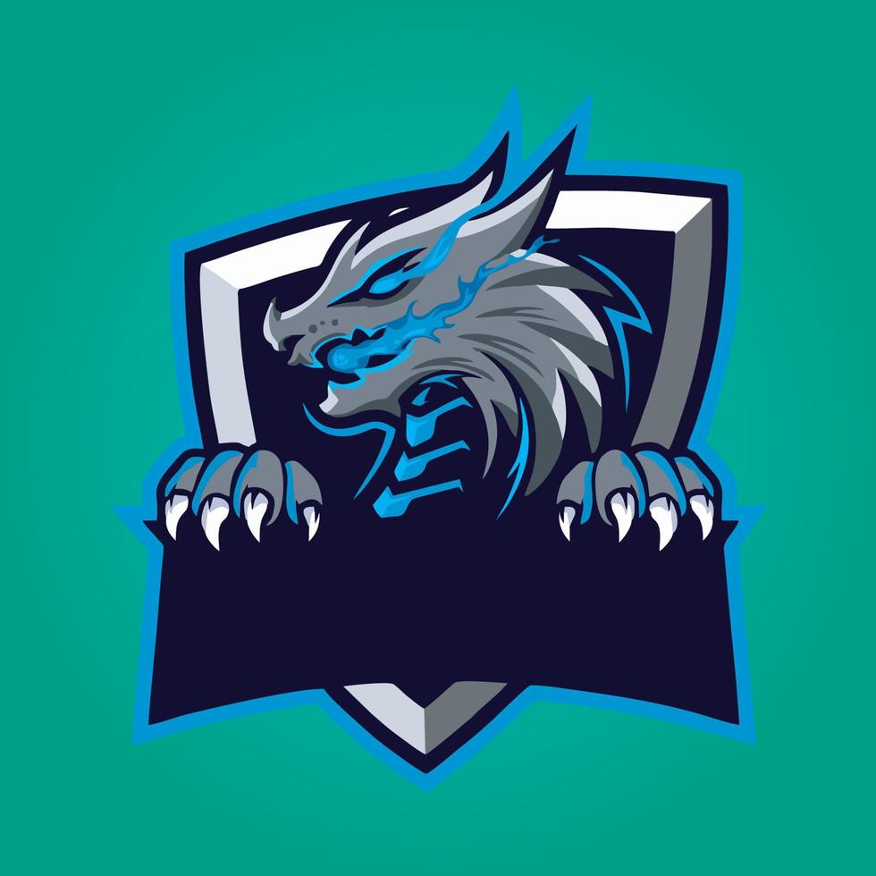 vector de diseño de logotipo de mascota de jugador, ilustración de jugador para equipo deportivo. estilo moderno del concepto del ilustrador para la insignia