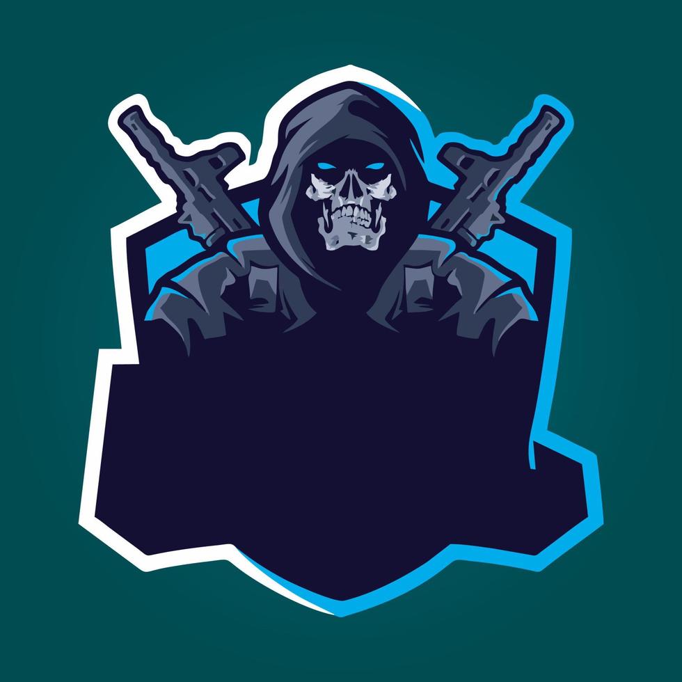 gamer mascot logo design vector, gamer illustration for sport team. modern illustrator concept style for badge vector