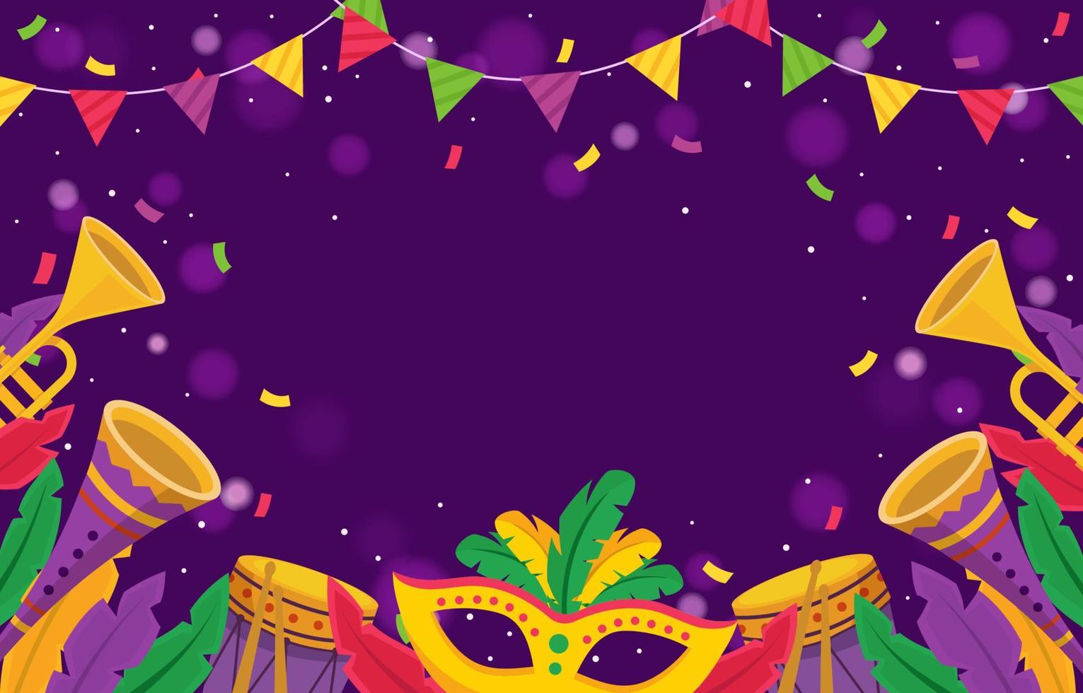 Mardi Gras Carnival Background vector