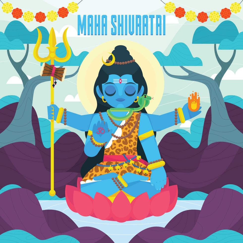 The Great Of Lord Shiva vector