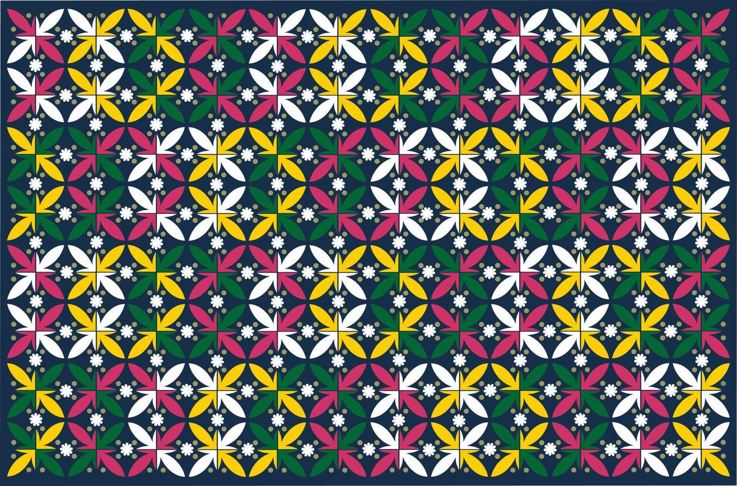 patrón de batik de diseño gráfico vectorial de indonesia con motivos florales. diseños para estampar en tejidos, fundas y necesidades gráficas. plantillas modernas. vector