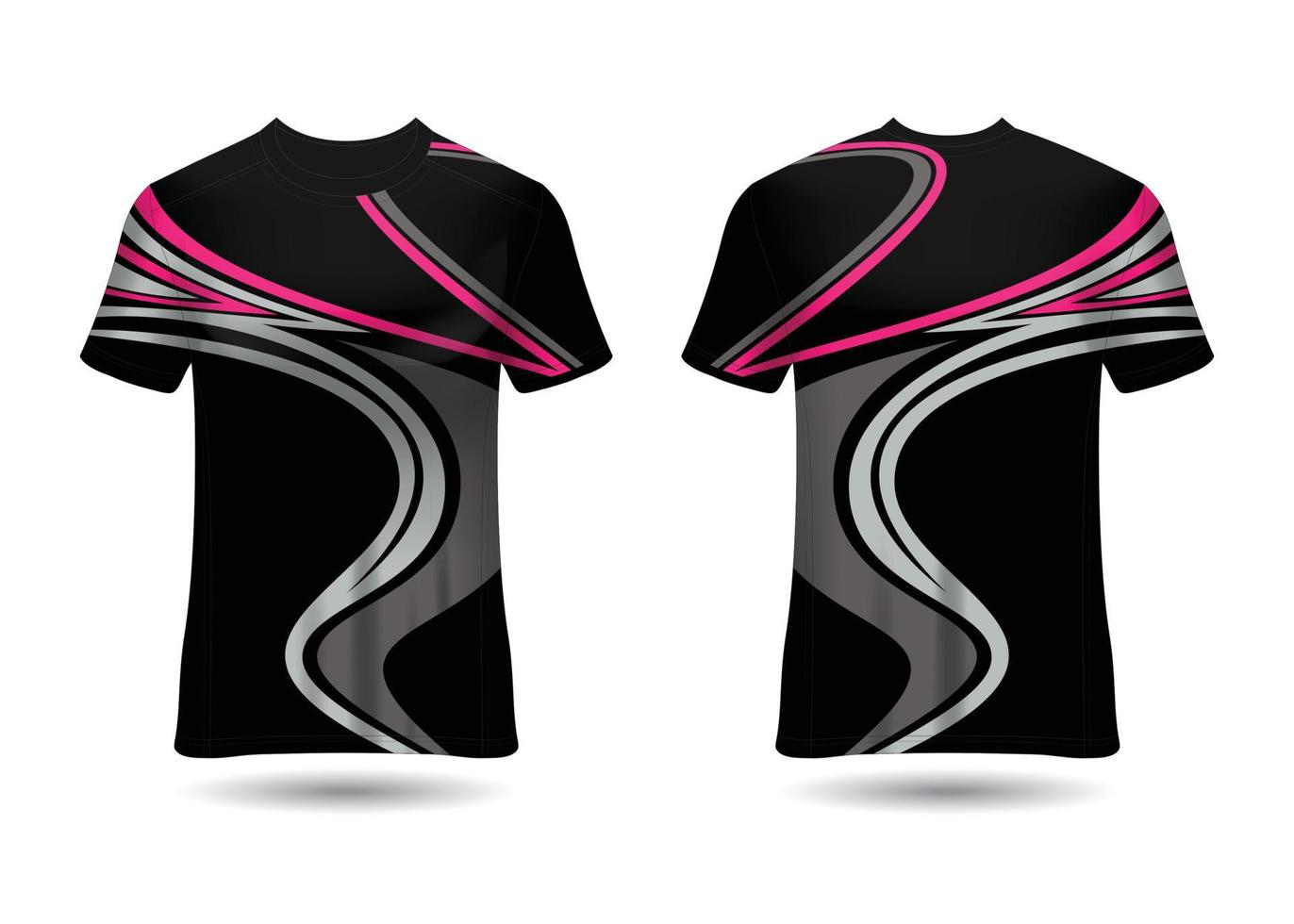 Plantilla de diseño de camiseta de carreras deportivas para vector de uniformes de equipo