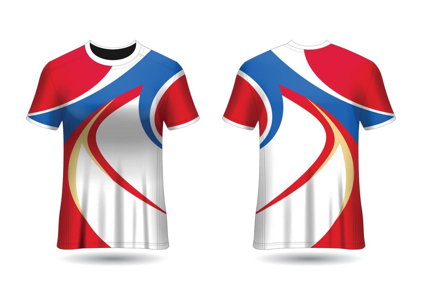 Sports Racing  Jersey Design Template for Team Uniforms Vector