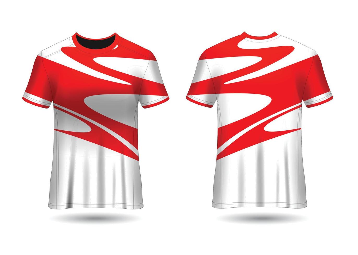 Sports Racing  Jersey Design Template for Team Uniforms Vector