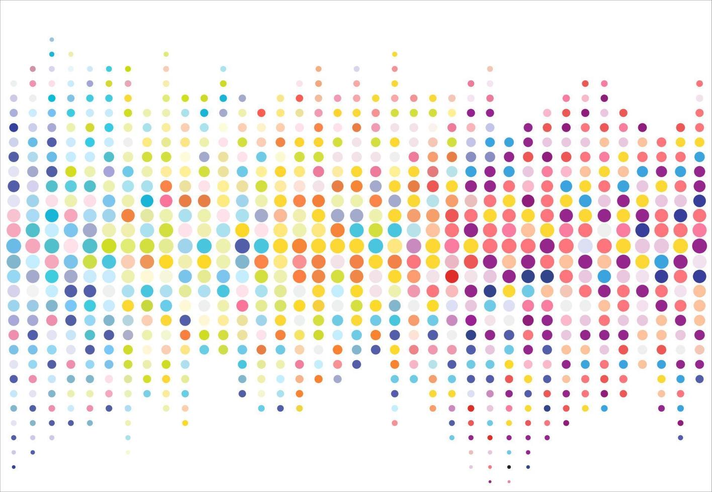 Abstract colorful halftone texture dots pattern. vector