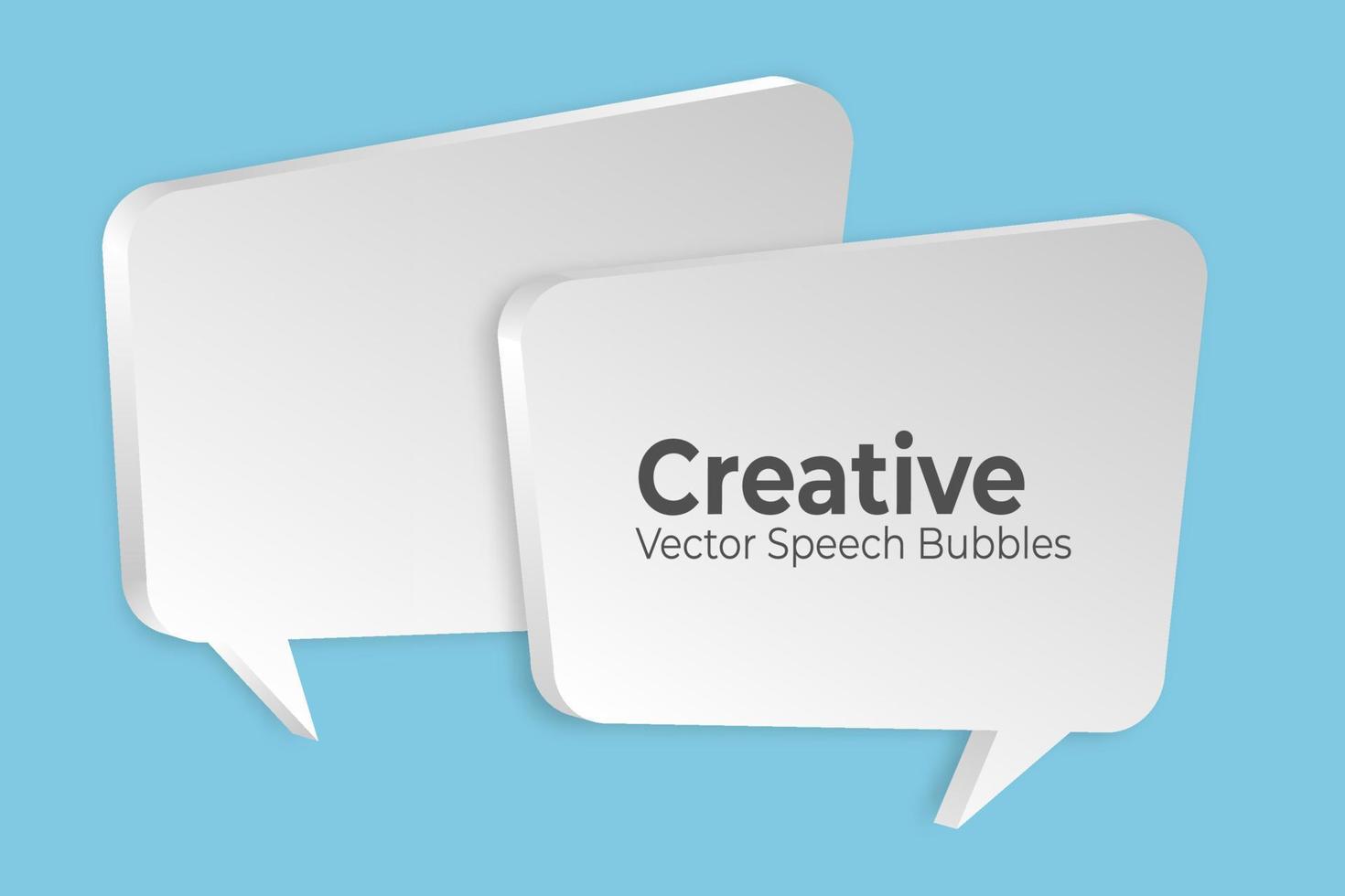 3d speech, talk bubbles. vector