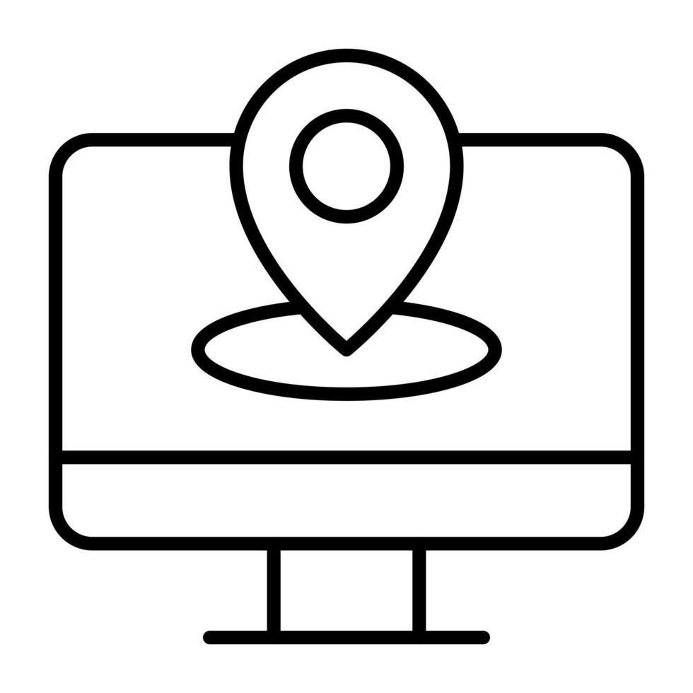 IP Address Line Icon vector