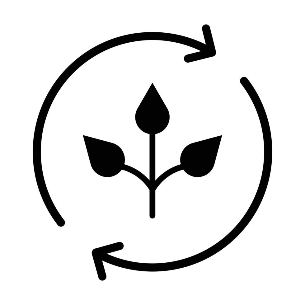 Agronomy Glyph Icon vector